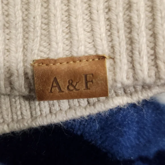 abercrombie kids Beige and Brown Striped Crewneck Sweater - Picture 3 of 4